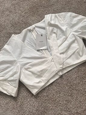 NWT / ALC Cotton Poplin Crop Top / Size 2